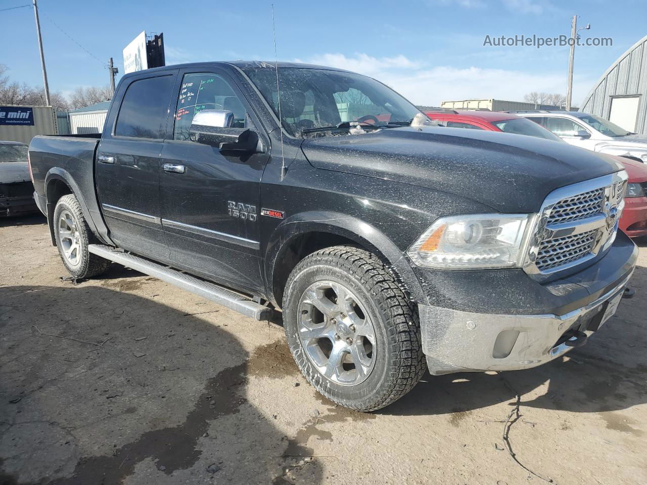 2015 Ram 1500 Laramie Black vin: 1C6RR7NM7FS555419