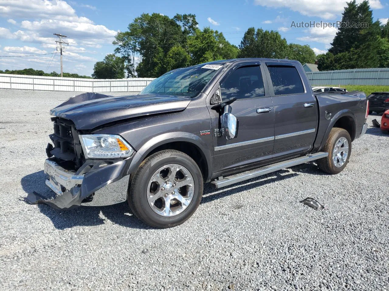 2015 Ram 1500 Laramie Gray vin: 1C6RR7NT0FS564406