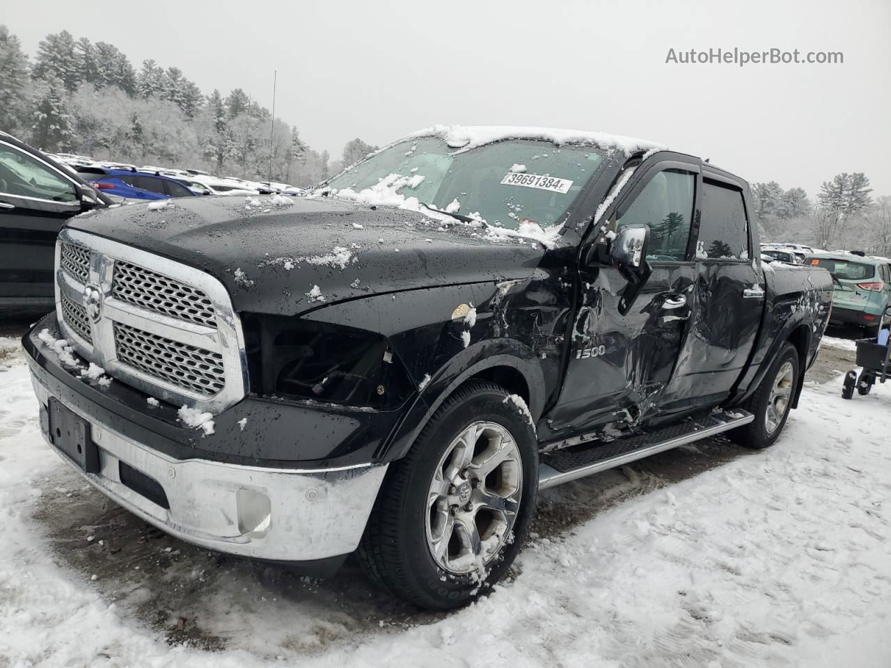 2015 Ram 1500 Laramie Black vin: 1C6RR7NT1FS573521