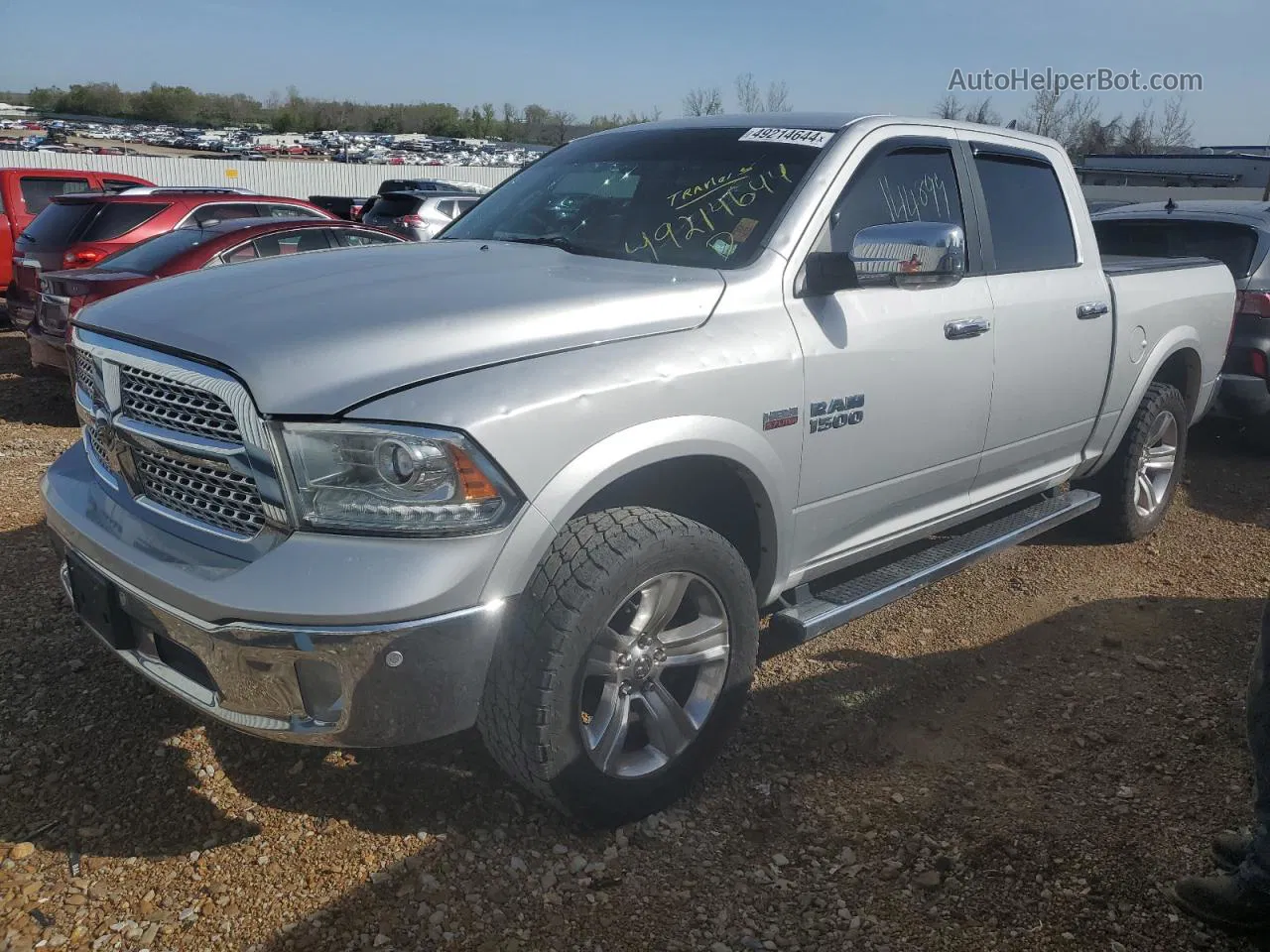 2014 Ram 1500 Laramie Silver vin: 1C6RR7NT2ES188421