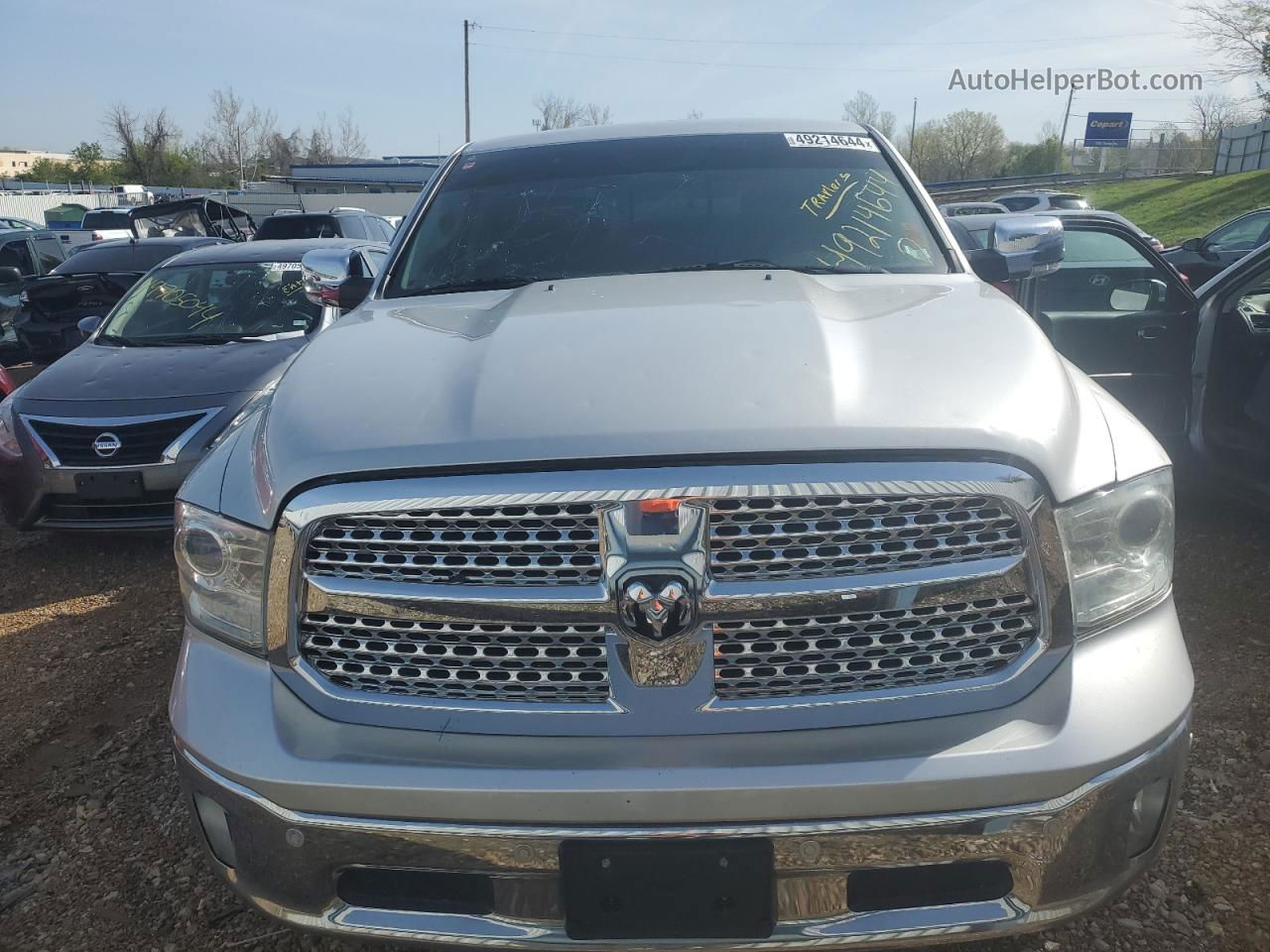 2014 Ram 1500 Laramie Silver vin: 1C6RR7NT2ES188421