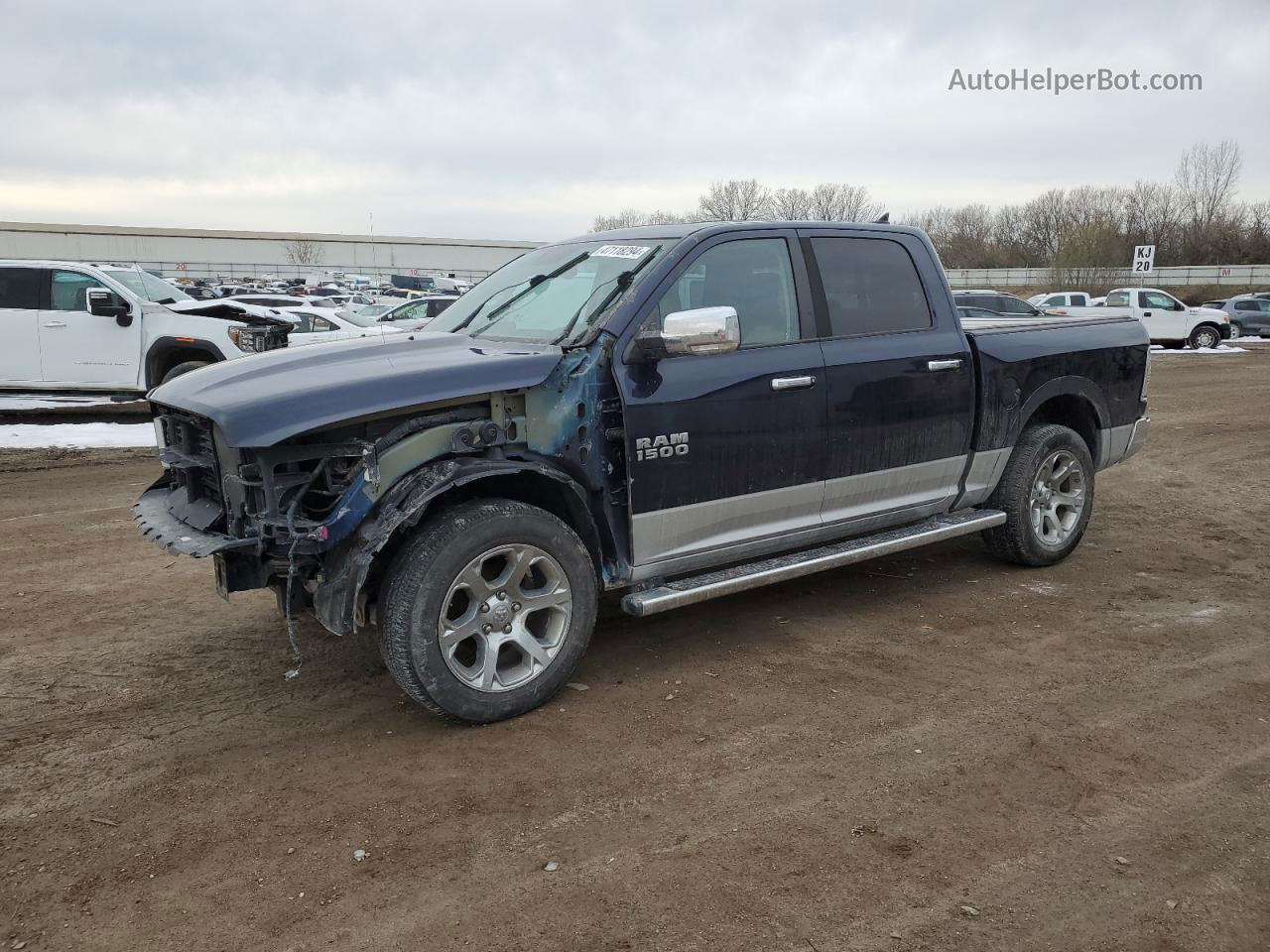 2014 Ram 1500 Laramie Blue vin: 1C6RR7NT2ES233826