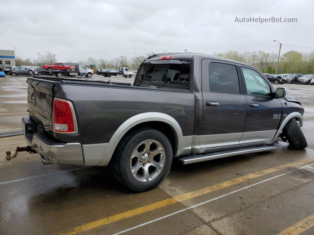 2015 Ram 1500 Laramie Серый vin: 1C6RR7NT2FS767555