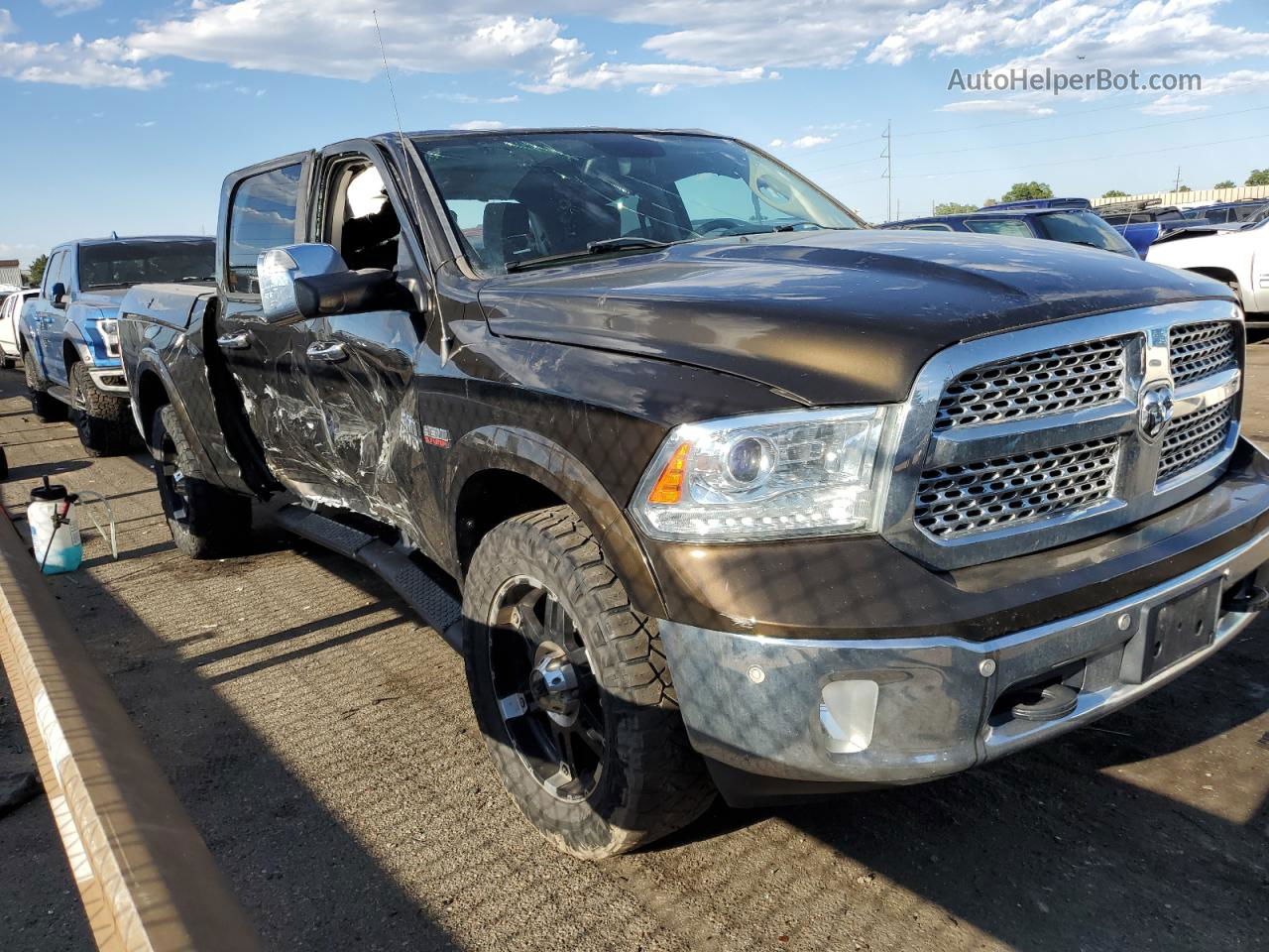 2014 Ram 1500 Laramie Brown vin: 1C6RR7NT4ES296507