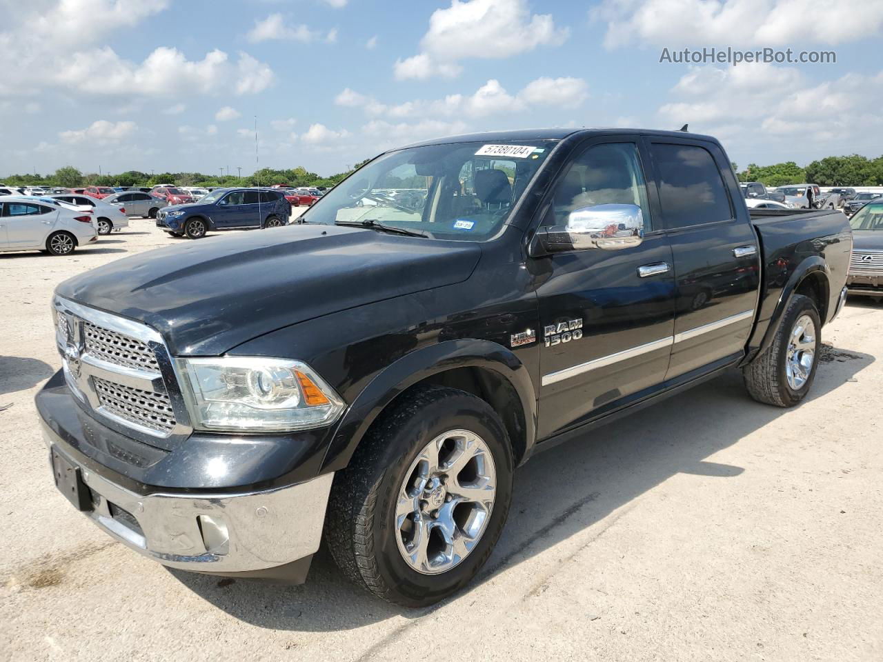 2015 Ram 1500 Laramie Black vin: 1C6RR7NT7FS533847