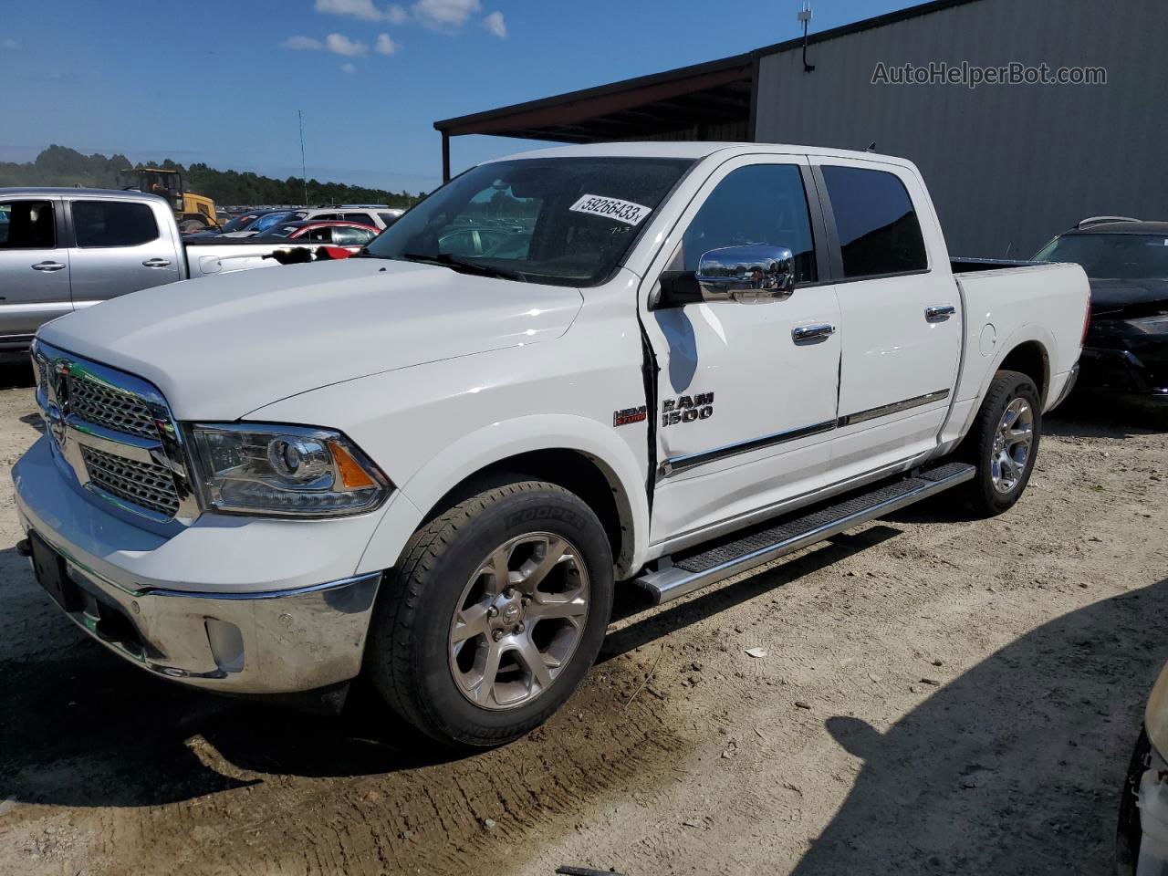 2014 Ram 1500 Laramie White vin: 1C6RR7NT9ES434087