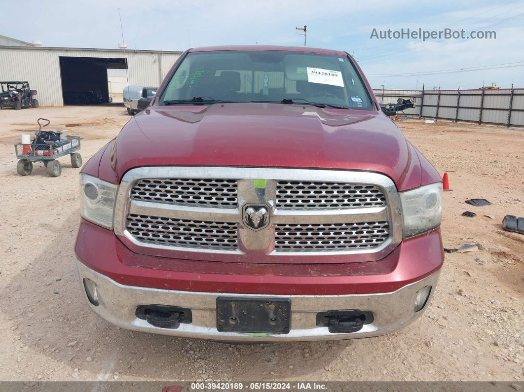 2015 Ram 1500 Laramie Burgundy vin: 1C6RR7NT9FS597632