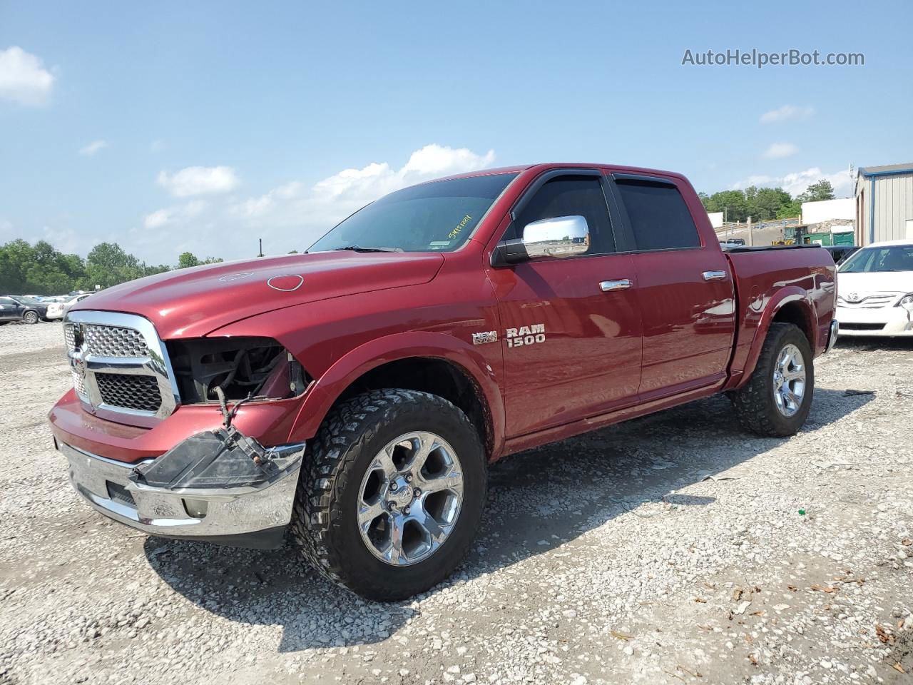 2015 Ram 1500 Laramie Темно-бордовый vin: 1C6RR7NT9FS696113