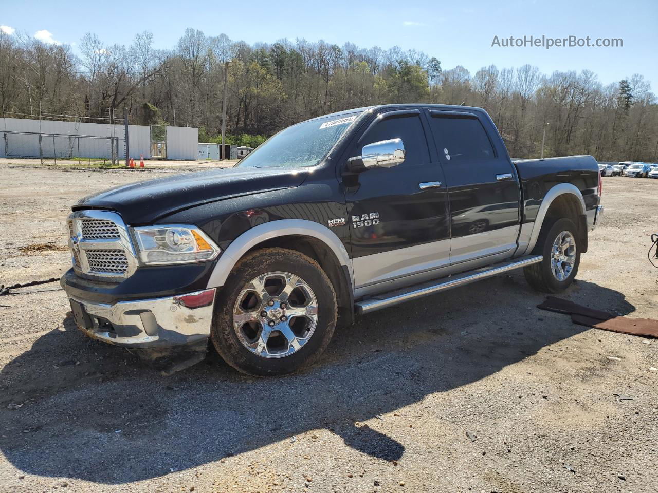 2015 Ram 1500 Laramie Black vin: 1C6RR7NTXFS665968