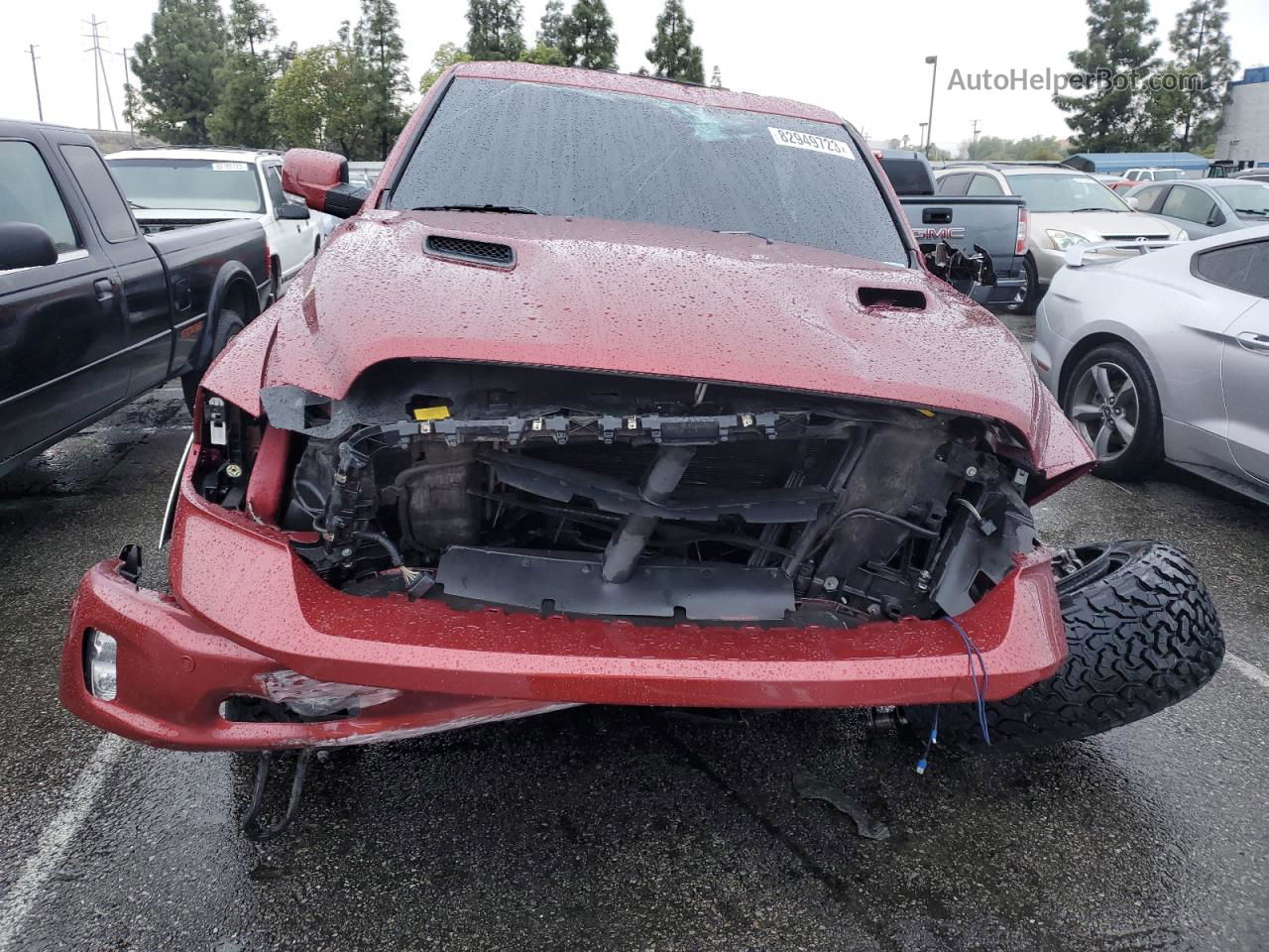 2015 Ram 1500 Laramie Maroon vin: 1C6RR7NTXFS666392