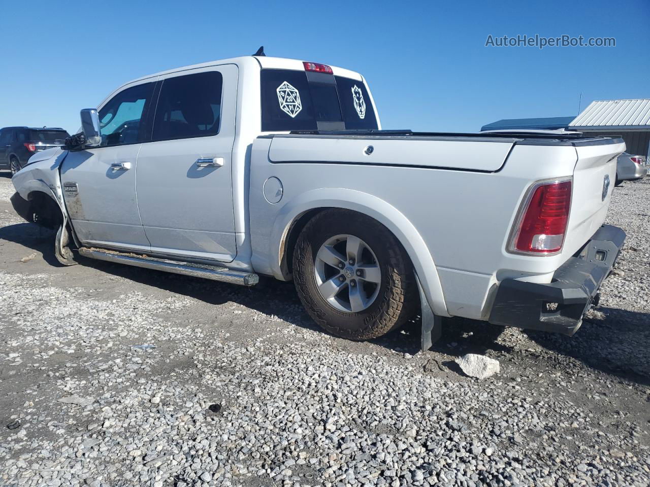 2014 Ram 1500 Longhorn White vin: 1C6RR7PM3ES376418