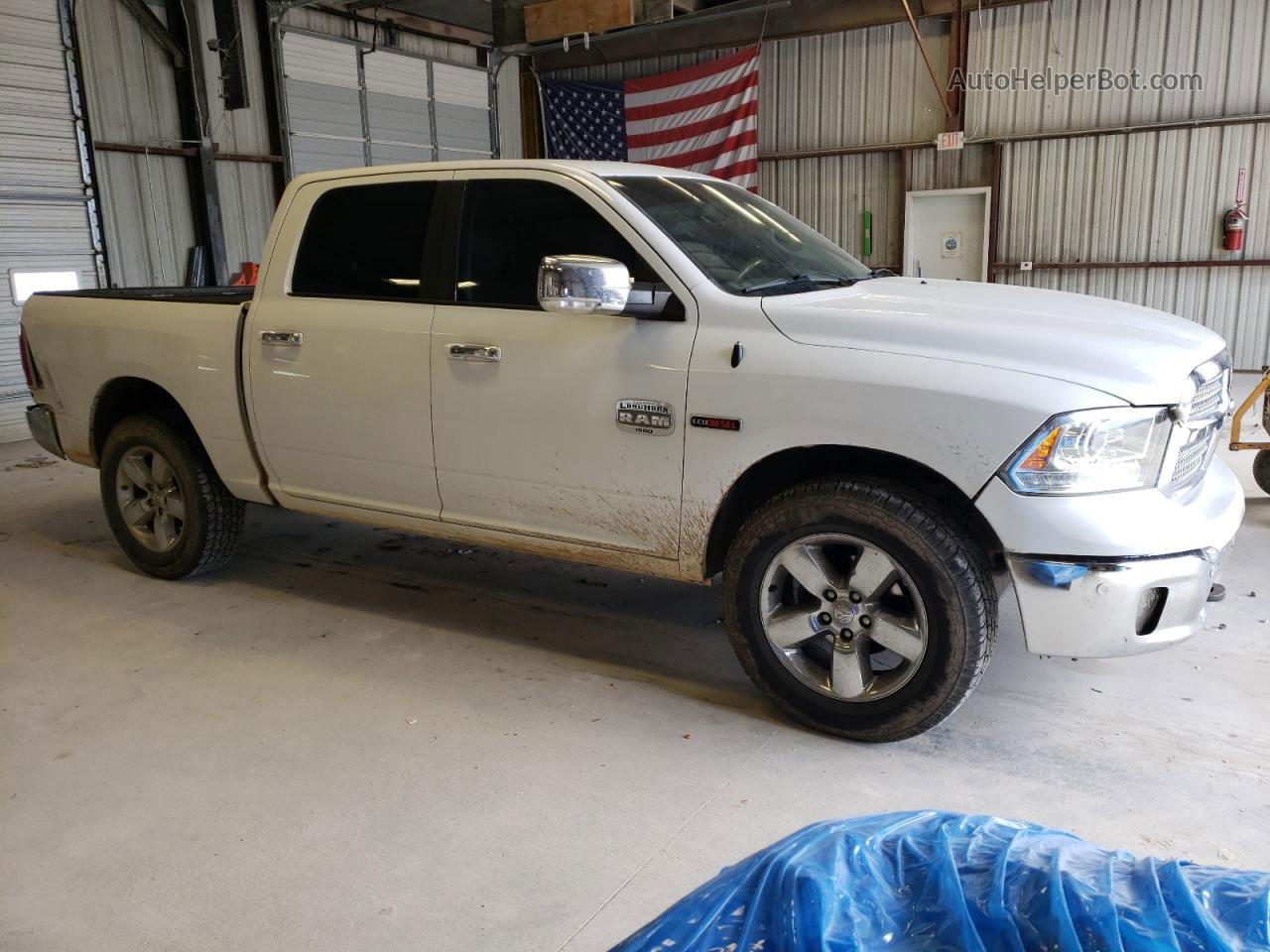 2015 Ram 1500 Longhorn White vin: 1C6RR7PM4FS680147