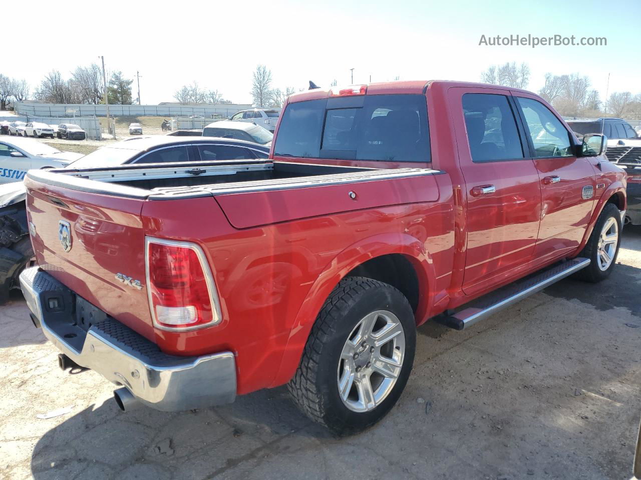 2015 Ram 1500 Longhorn Red vin: 1C6RR7PM5FS605764