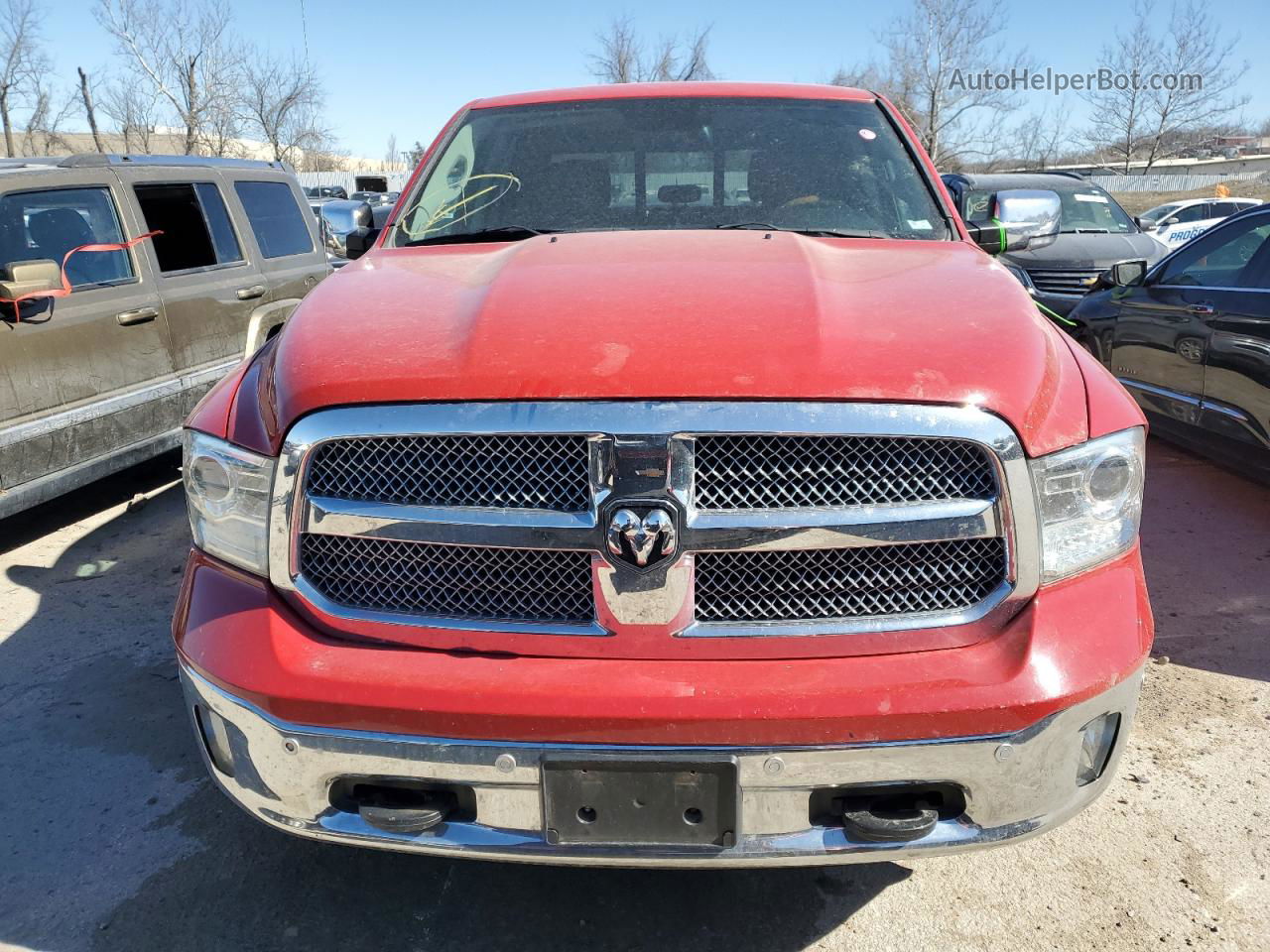 2015 Ram 1500 Longhorn Red vin: 1C6RR7PM5FS605764