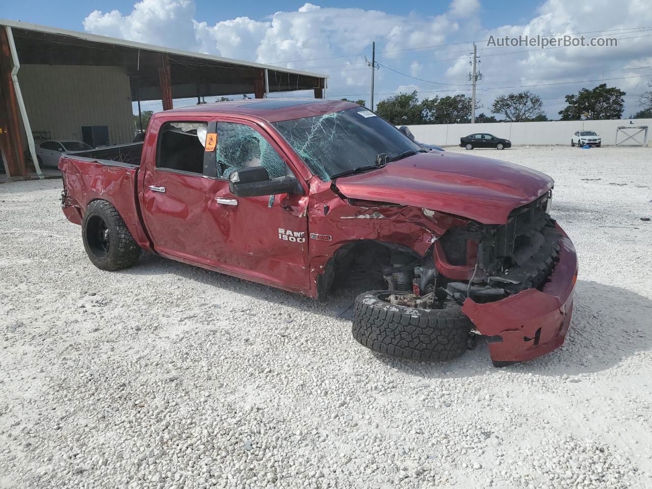 2014 Ram 1500 Longhorn Burgundy vin: 1C6RR7PM7ES337816