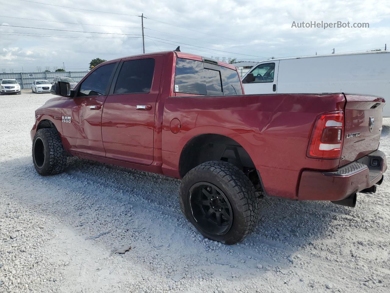 2014 Ram 1500 Longhorn Burgundy vin: 1C6RR7PM7ES337816