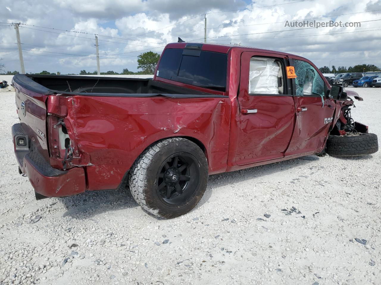 2014 Ram 1500 Longhorn Бордовый vin: 1C6RR7PM7ES337816