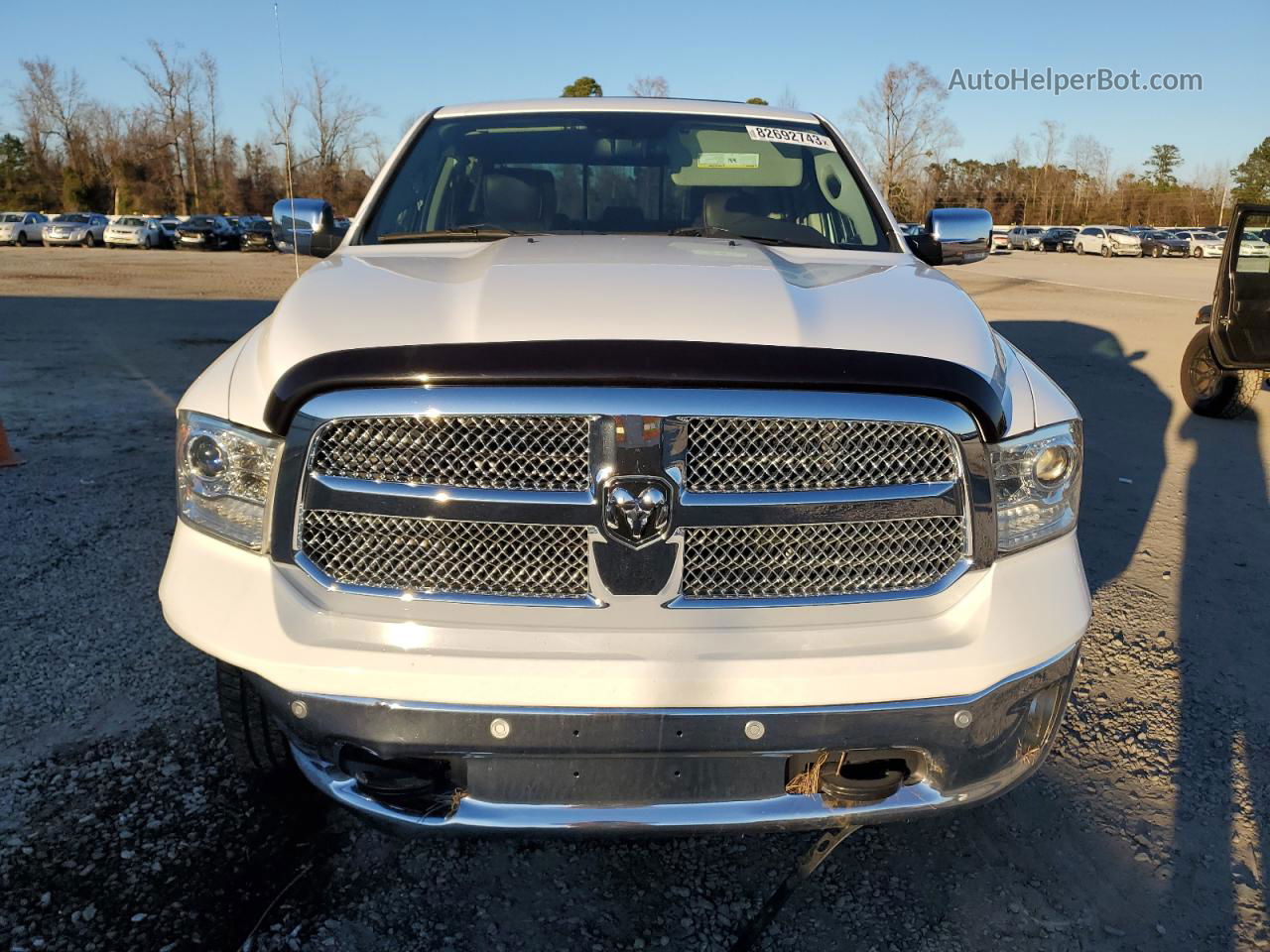 2014 Ram 1500 Longhorn White vin: 1C6RR7PT0ES427543