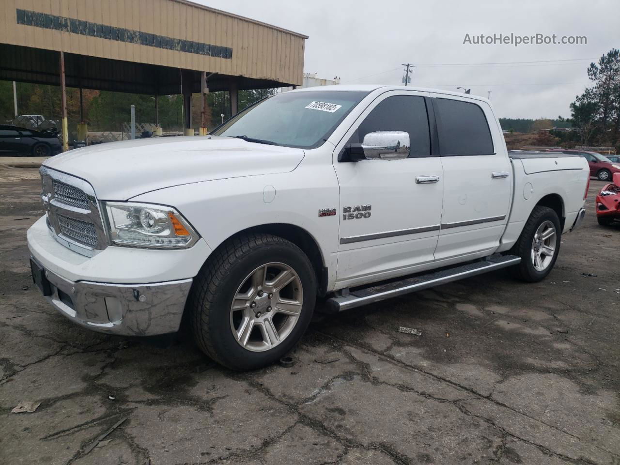 2014 Ram 1500 Longhorn White vin: 1C6RR7PT6ES311599