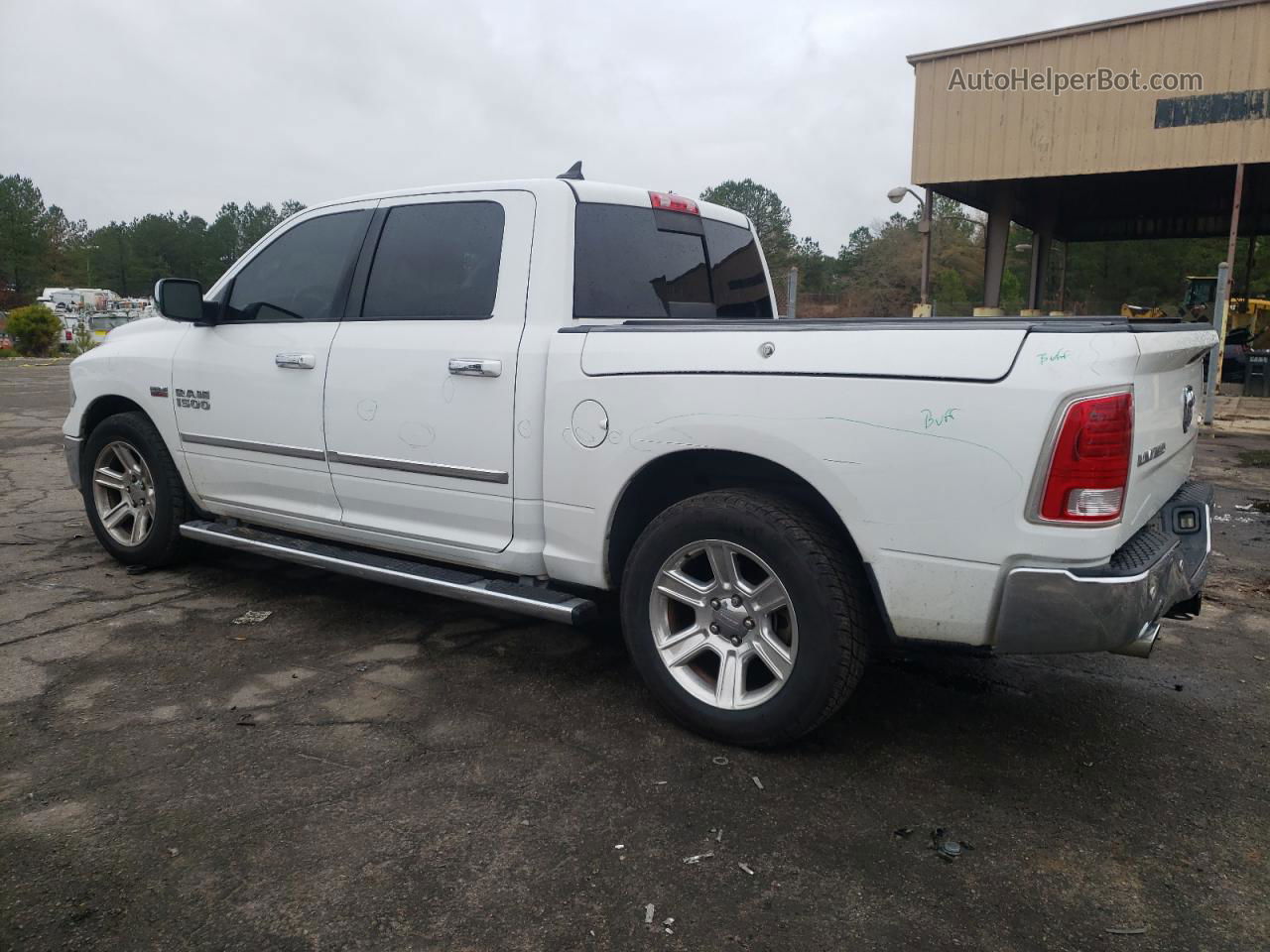 2014 Ram 1500 Longhorn White vin: 1C6RR7PT6ES311599