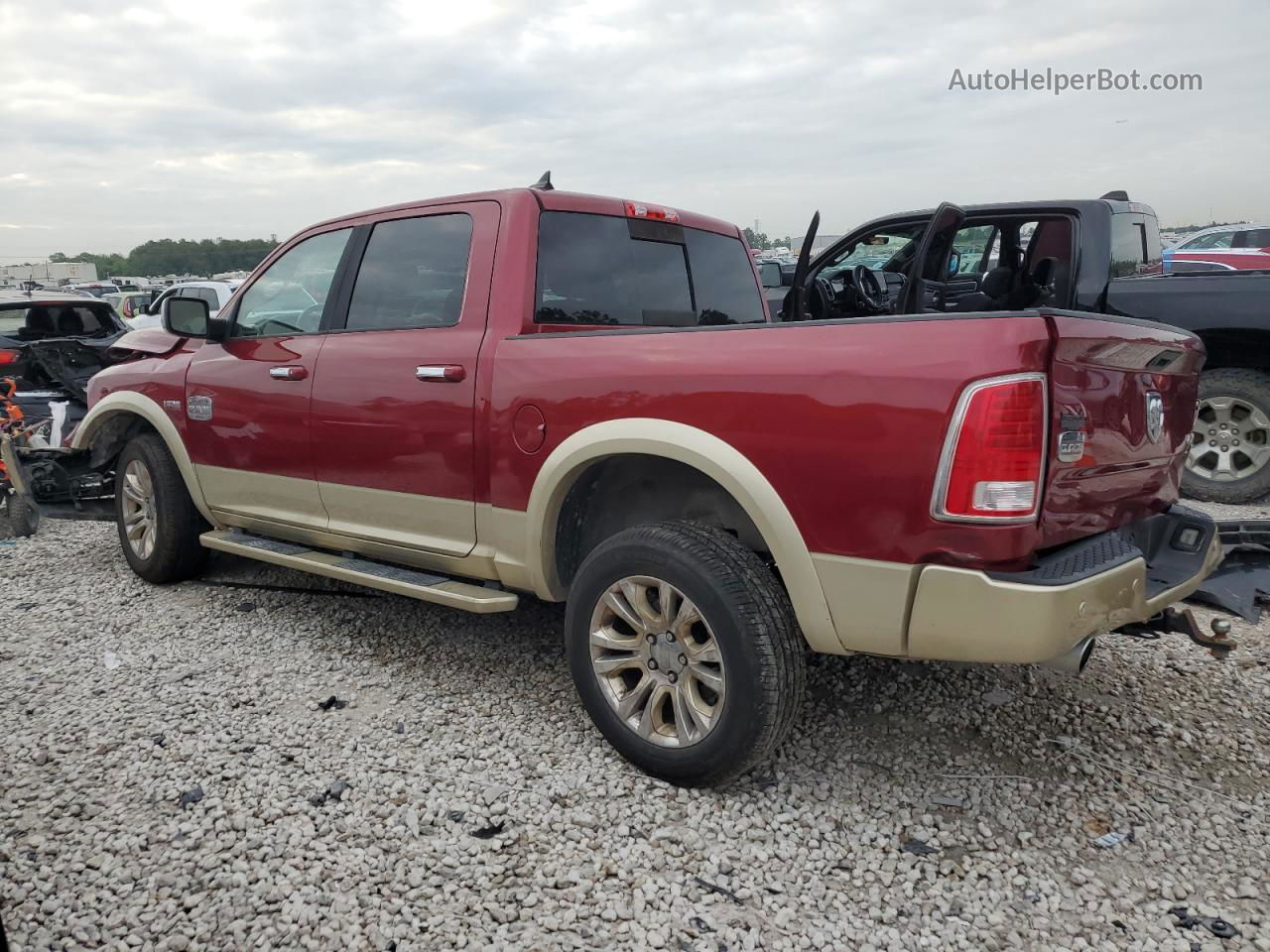 2015 Ram 1500 Longhorn Темно-бордовый vin: 1C6RR7PT6FS568618