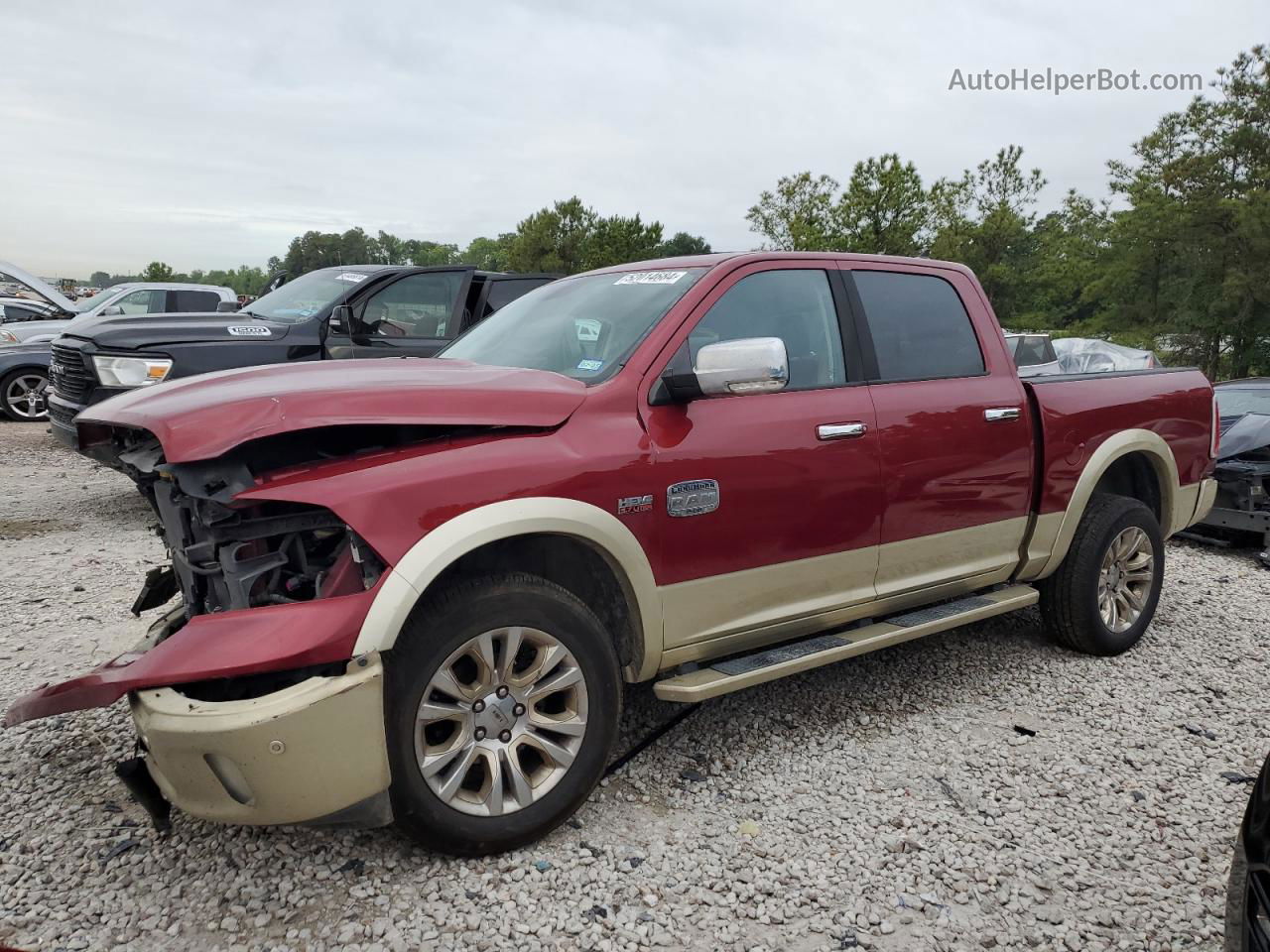 2015 Ram 1500 Longhorn Темно-бордовый vin: 1C6RR7PT6FS568618