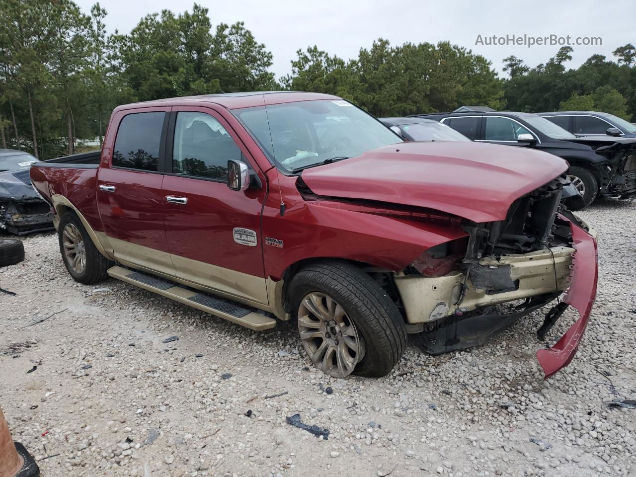 2015 Ram 1500 Longhorn Темно-бордовый vin: 1C6RR7PT6FS568618