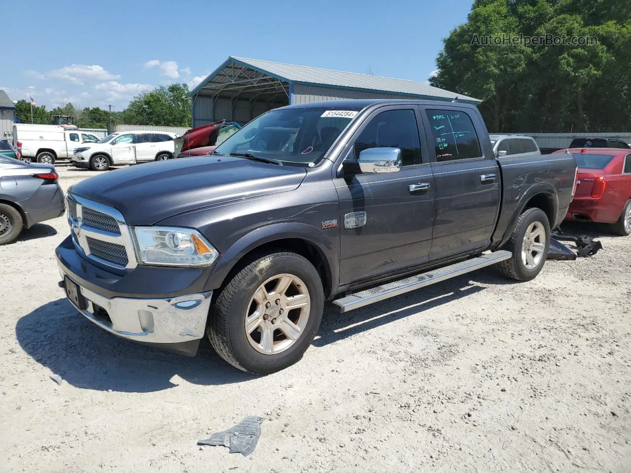 2014 Ram 1500 Longhorn Gray vin: 1C6RR7PT7ES427104