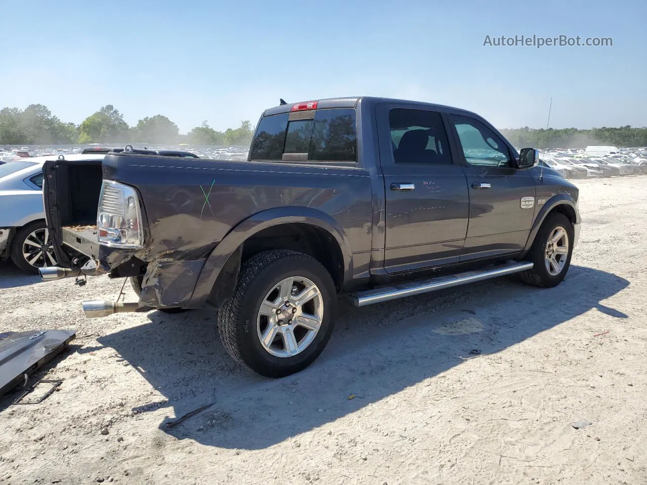 2014 Ram 1500 Longhorn Gray vin: 1C6RR7PT7ES427104