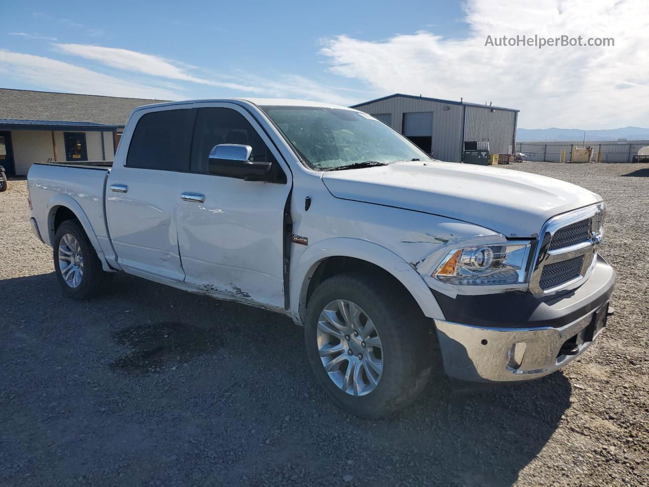 2015 Ram 1500 Longhorn White vin: 1C6RR7PT7FS681400