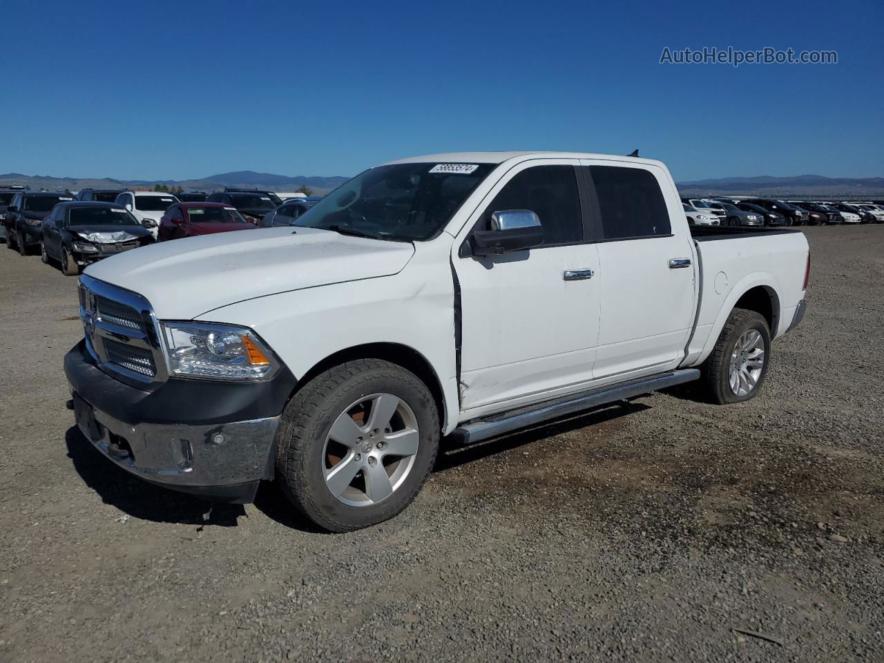 2015 Ram 1500 Longhorn White vin: 1C6RR7PT7FS681400