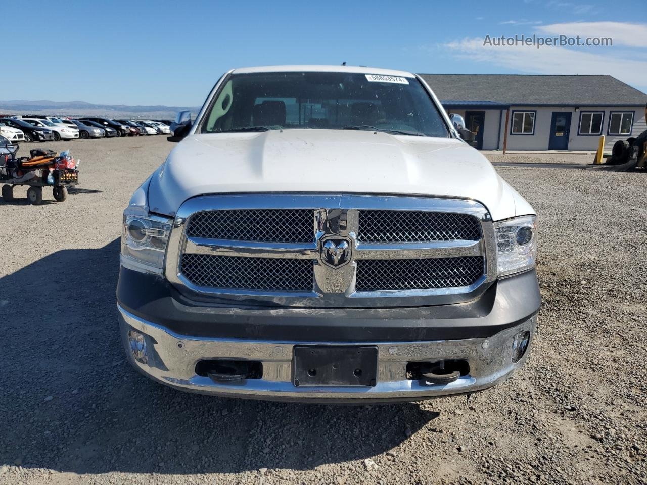 2015 Ram 1500 Longhorn White vin: 1C6RR7PT7FS681400