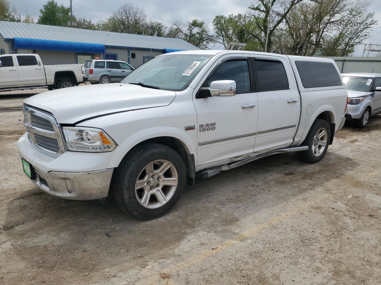 2015 Ram 1500 Longhorn White vin: 1C6RR7PT9FS612188