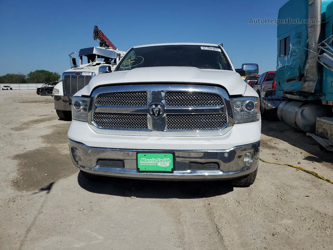 2015 Ram 1500 Longhorn White vin: 1C6RR7PT9FS612188