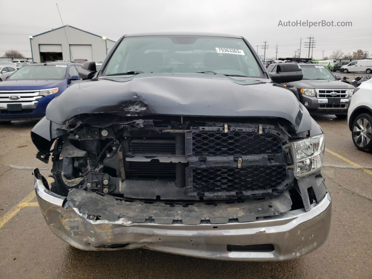 2014 Ram 1500 St Черный vin: 1C6RR7SM6ES385105