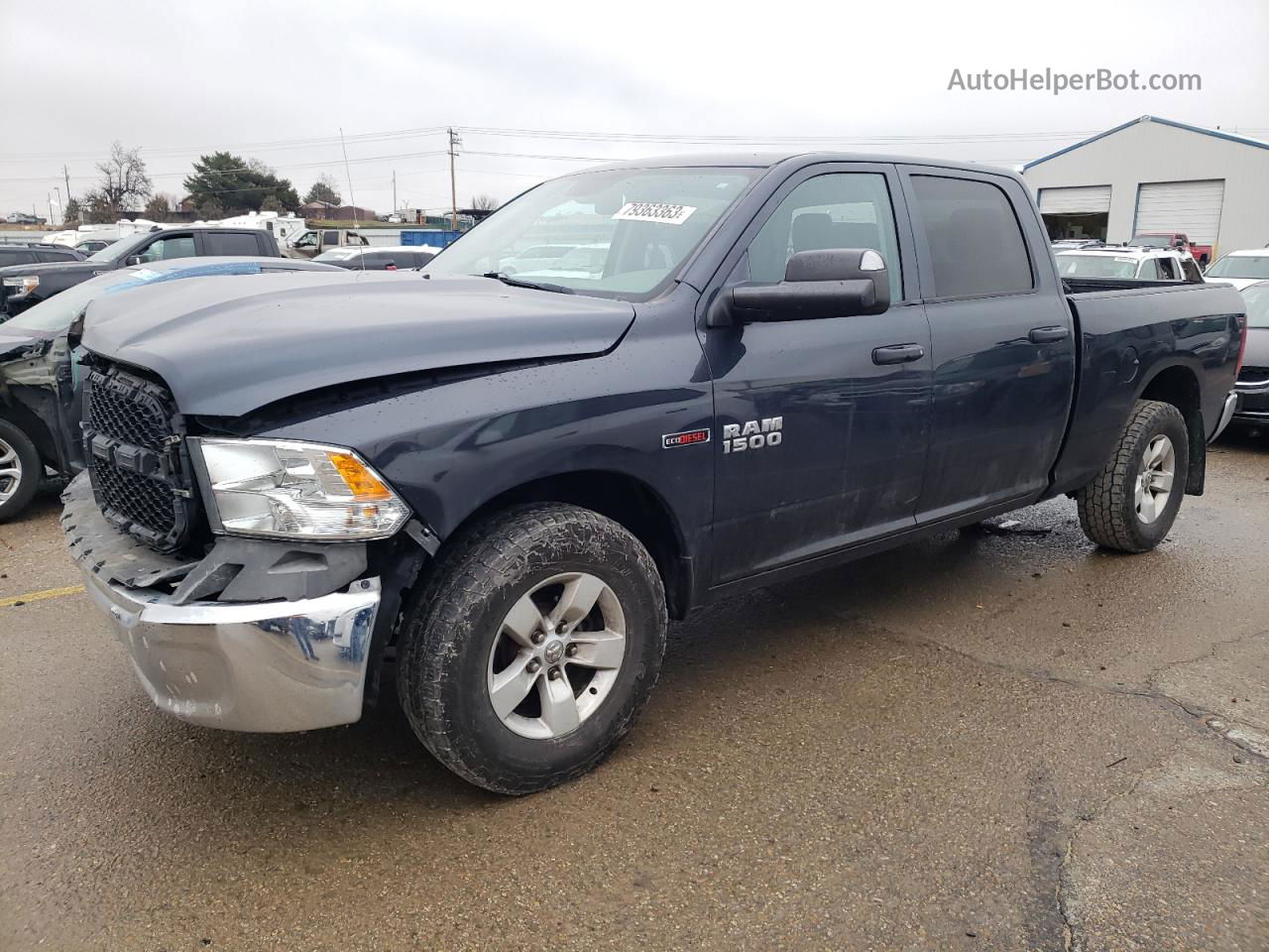 2014 Ram 1500 St Черный vin: 1C6RR7SM6ES385105