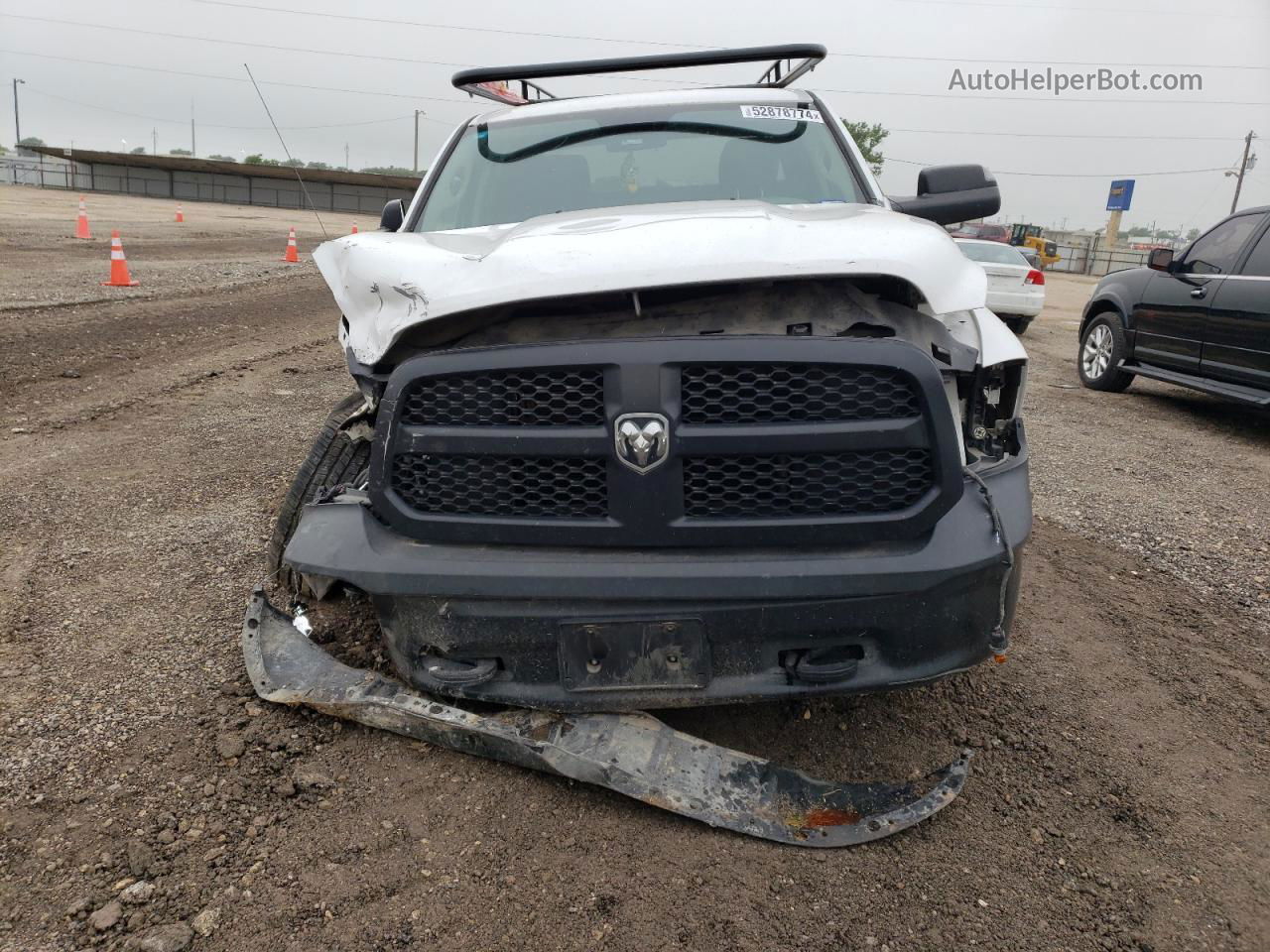 2019 Ram 1500 Classic Tradesman White vin: 1C6RR7ST3KS743344