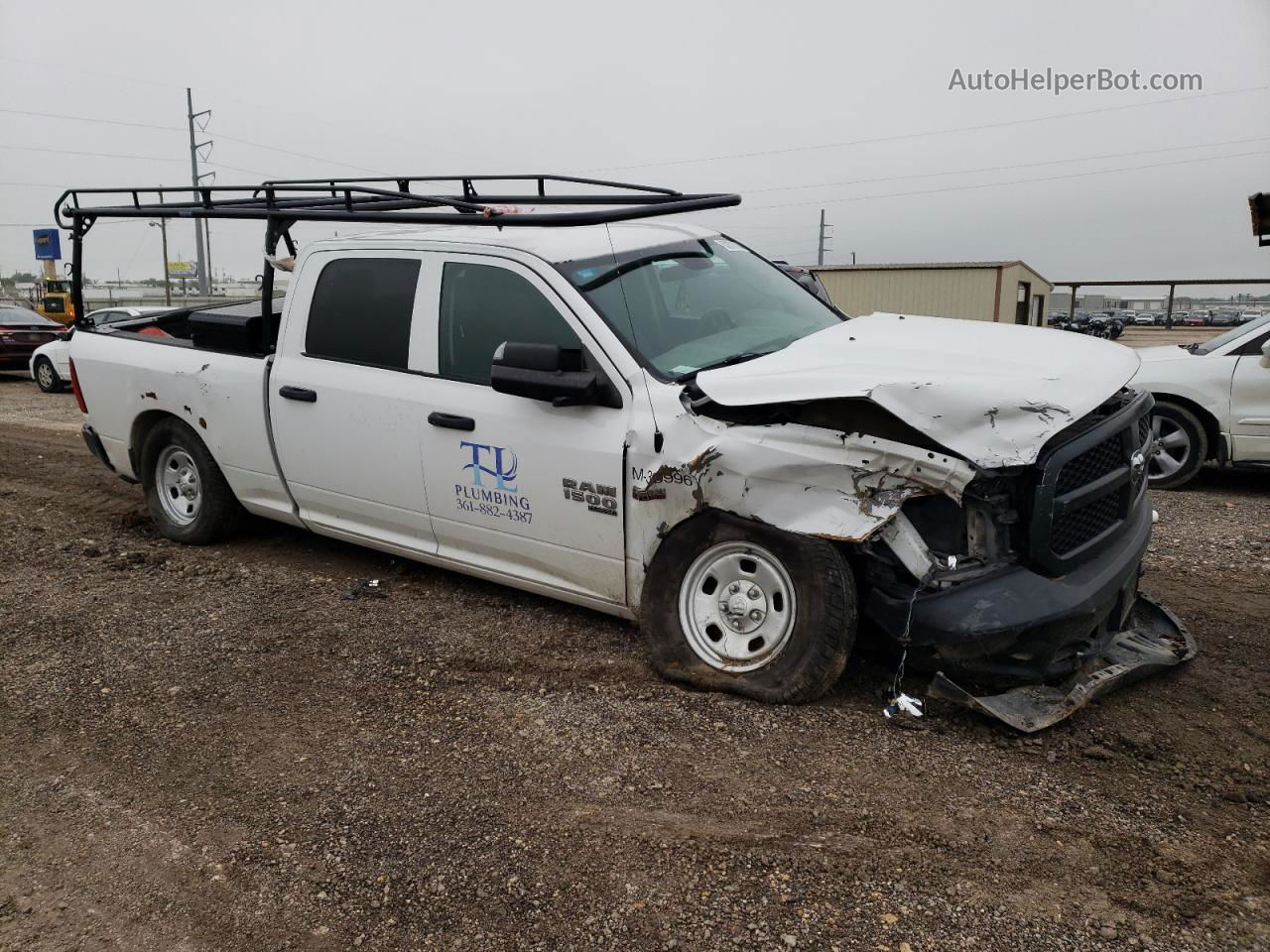 2019 Ram 1500 Classic Tradesman White vin: 1C6RR7ST3KS743344