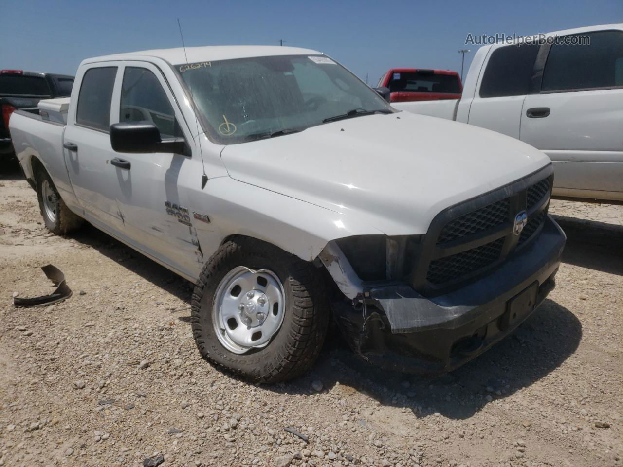 2019 Ram 1500 Classic Tradesman White vin: 1C6RR7ST4KS626274