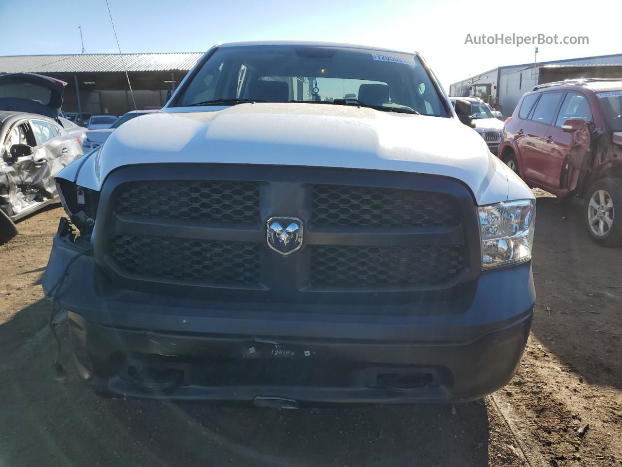 2019 Ram 1500 Classic Tradesman White vin: 1C6RR7STXKS596259