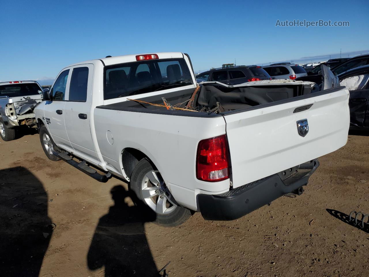 2019 Ram 1500 Classic Tradesman White vin: 1C6RR7STXKS596259