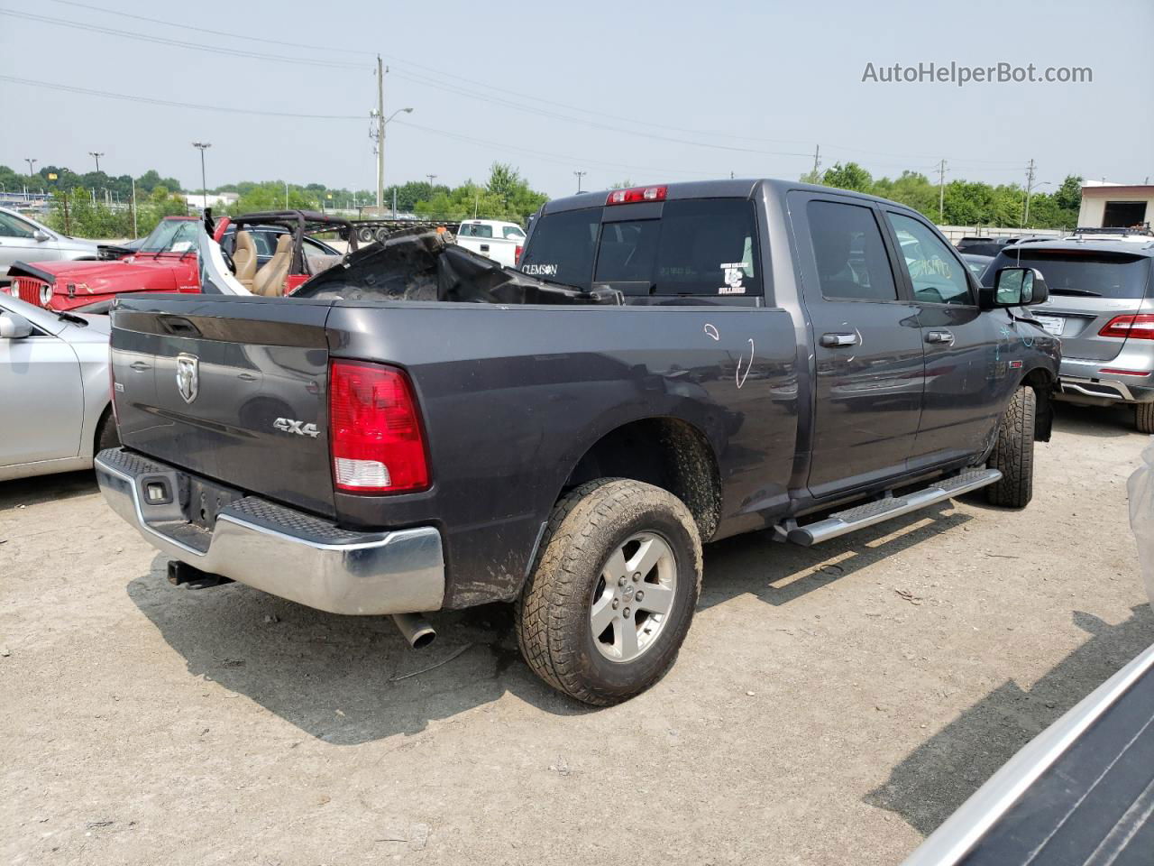 2014 Ram 1500 Slt Gray vin: 1C6RR7TM2ES446349