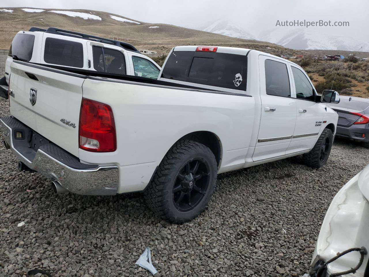 2015 Ram 1500 Slt White vin: 1C6RR7TM4FS541044