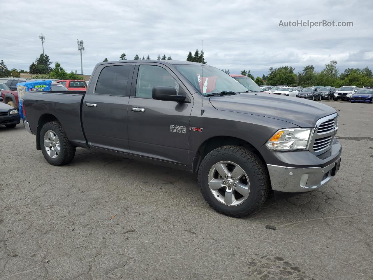 2015 Ram 1500 Slt Gray vin: 1C6RR7TMXFS513541