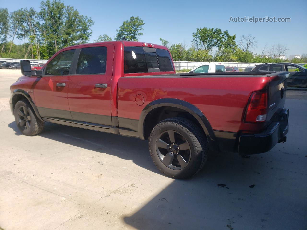 2015 Ram 1500 Slt Maroon vin: 1C6RR7TMXFS607130