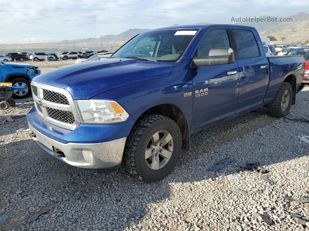 2014 Ram 1500 Slt Blue vin: 1C6RR7TT0ES474142