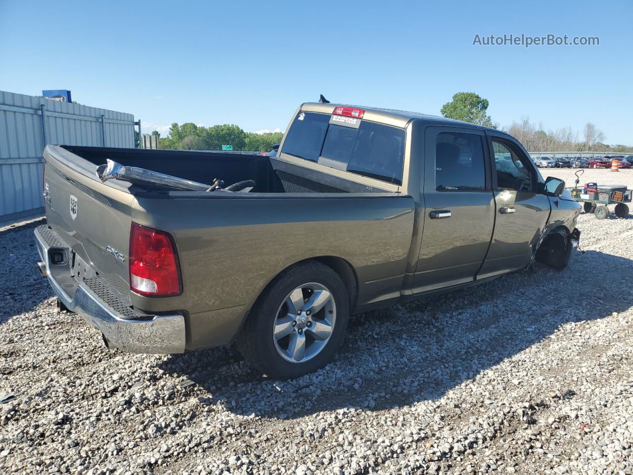 2014 Ram 1500 Slt Green vin: 1C6RR7TT4ES451432