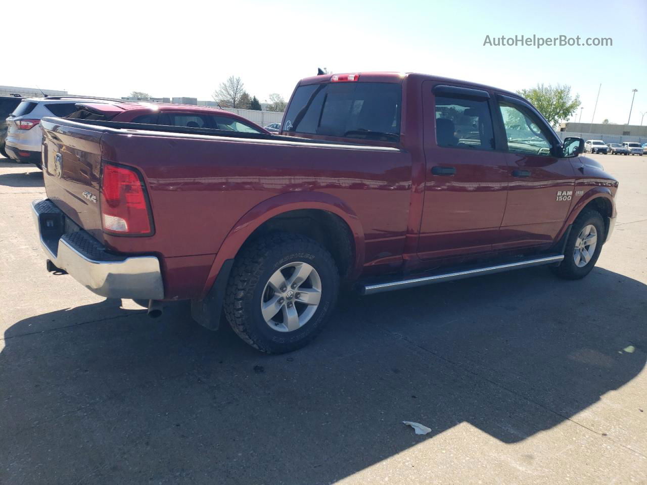 2015 Ram 1500 Slt Бордовый vin: 1C6RR7TT7FS720248