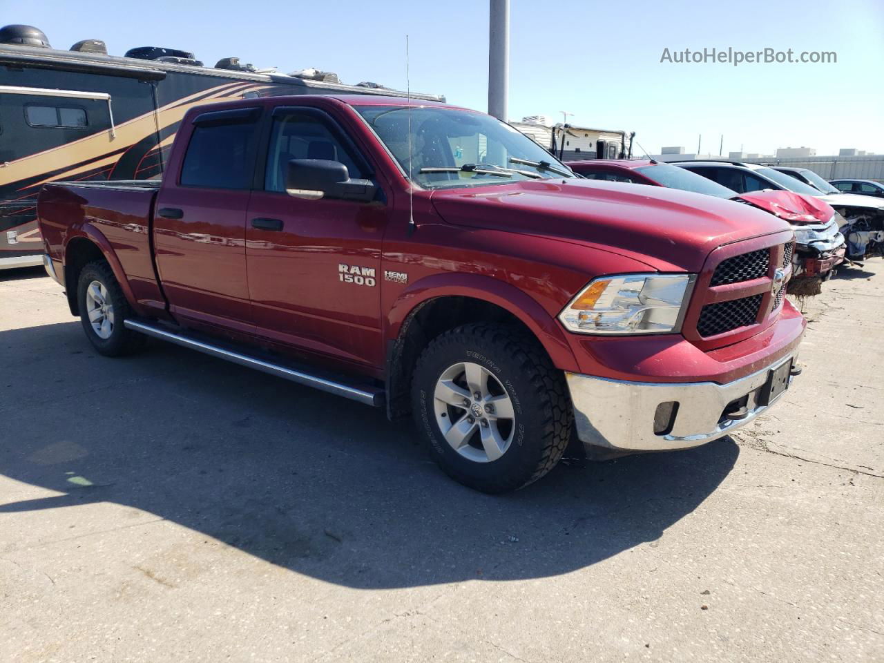 2015 Ram 1500 Slt Бордовый vin: 1C6RR7TT7FS720248