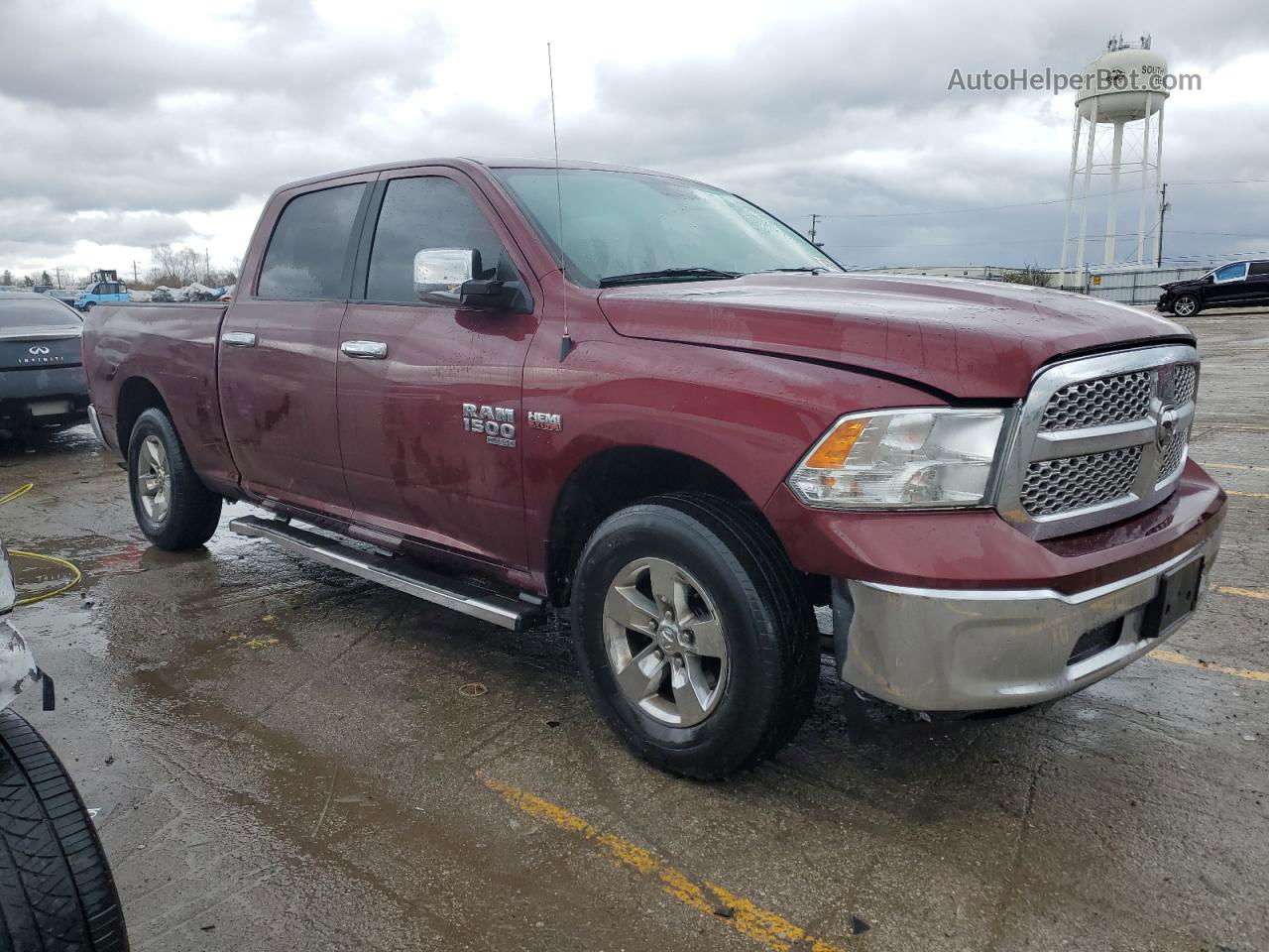 2020 Ram 1500 Classic Slt Burgundy vin: 1C6RR7TT7LS124827